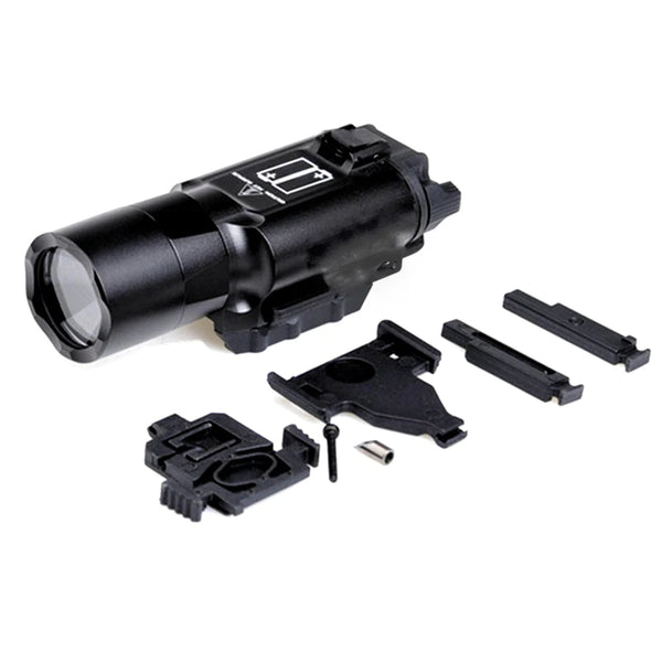 Precision Dynamics PDX-300 Pistol Flashlight - Black | ACM