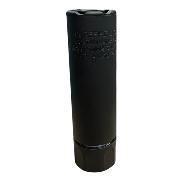 SF Mini-2 Style Non-QD Aluminum Airsoft Mock Suppressor – Black 14mm Negative