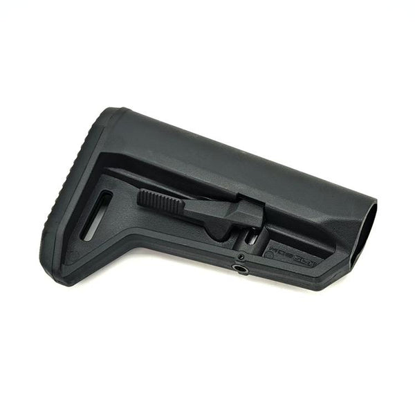SLK Style Compact Rifle Butt Stock for Airsoft Mil-Spec AR Buffer Tube – Black