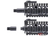 Angel Custom Barrel Extension Stabilizer w/ O-Ring for Airsoft Rifles – 1.5” w/ 14mm CCW Thread