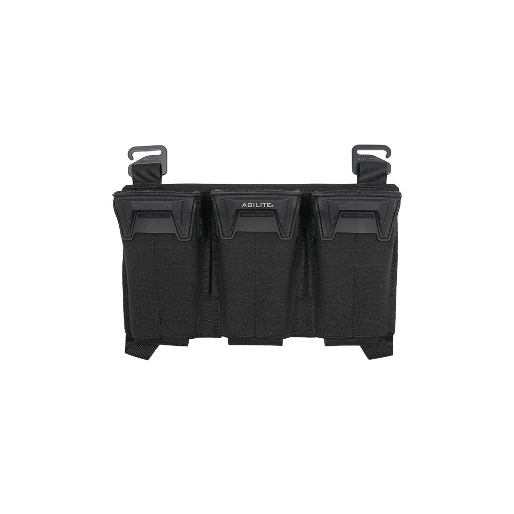 Agilite Pincer Placard Multi-Caliber Triple Magazine Pouch – Black