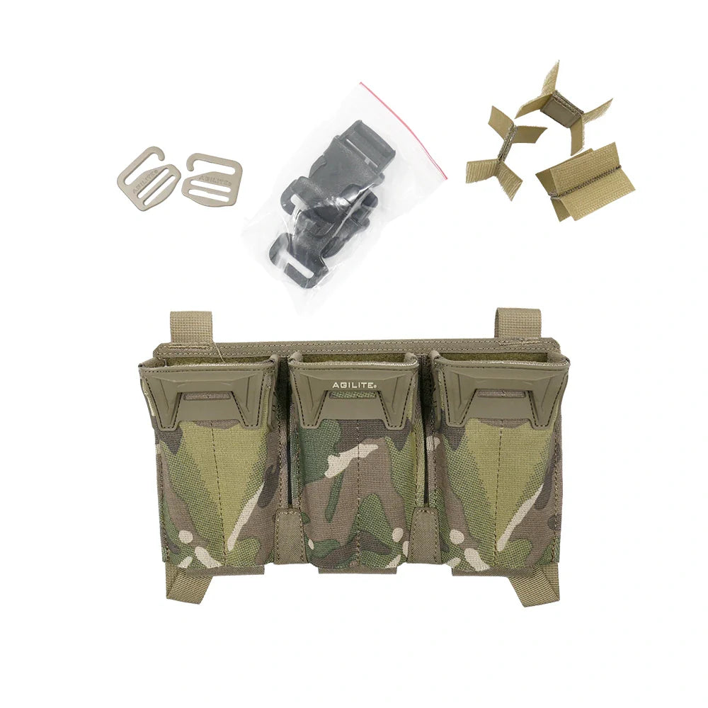 Agilite Pincer Placard Multi-Caliber Triple Magazine Pouch – Multicam