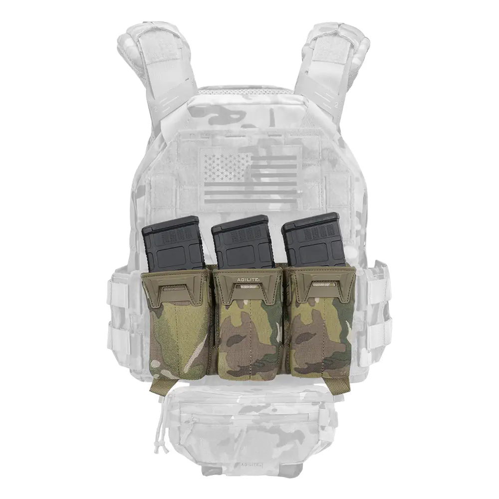 Agilite Pincer Placard Multi-Caliber Triple Magazine Pouch – Multicam