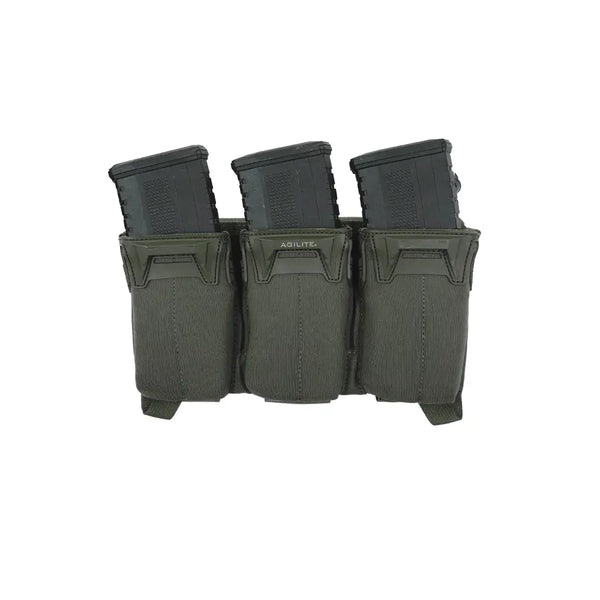 Agilite Pincer Placard Multi-Caliber Triple Magazine Pouch – Ranger Green