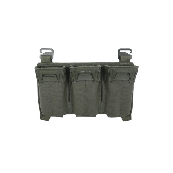 Agilite Pincer Placard Multi-Caliber Triple Magazine Pouch – Ranger Green