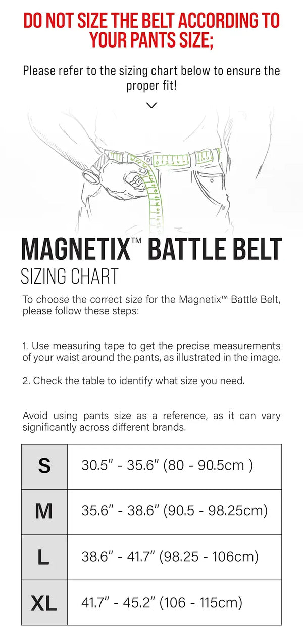 Agilite 8130 Magnetix Battle Belt – Black