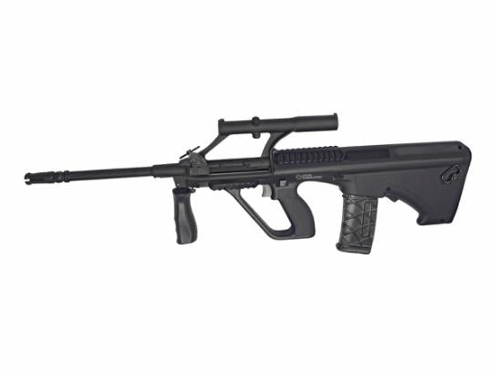 ASG Steyr AUG A1 Proline Airsoft AEG Rifle – Black w/ Military Style Scope | Action Sport Games