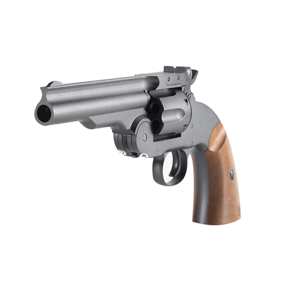 Barra Schofield No.3 5” CO2 Steel BB Revolver – Gun Metal Grey