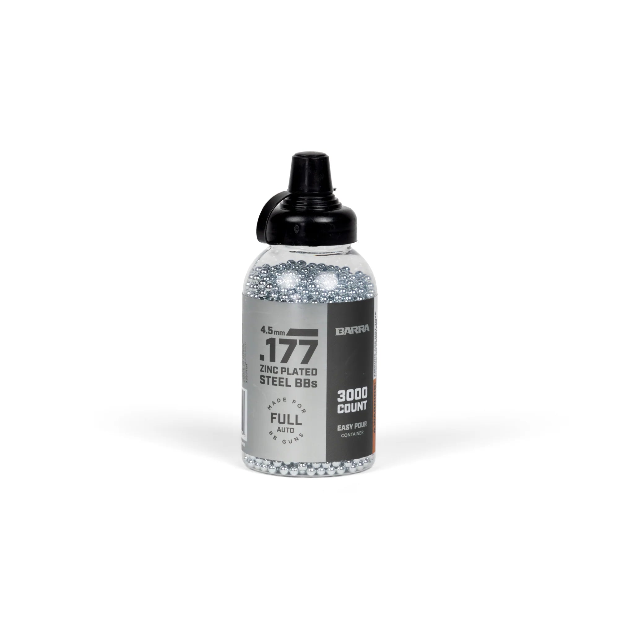 Barra .177cal/4.5mm Zinc Plated Steel BBs – 3000 ct