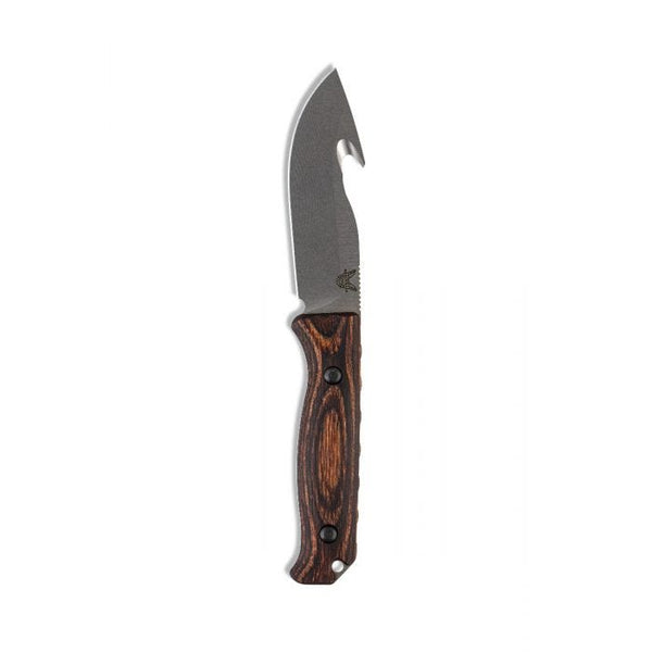 Benchmade 15004 Saddle Mountain Skinner Fixed Blade Knife w/ Gut Hook – Leather Sheath | Benchmade USA