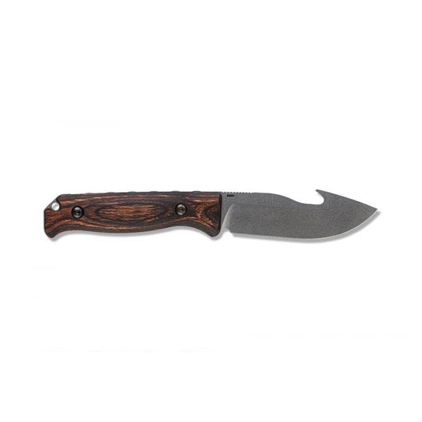 Benchmade 15004 Saddle Mountain Skinner Fixed Blade Knife w/ Gut Hook – Leather Sheath | Benchmade USA
