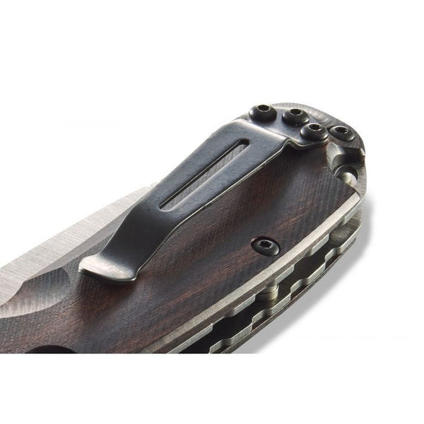 Benchmade 15031-2 North Fork Folding Knife – S30V Steel Stabilized Wood Handle