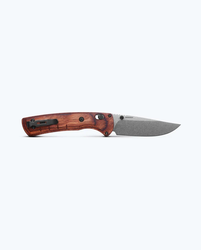 Benchmade HUNT 15090 Slipridge Folding Knife - CPM-Magnacut w/ Wood Handle