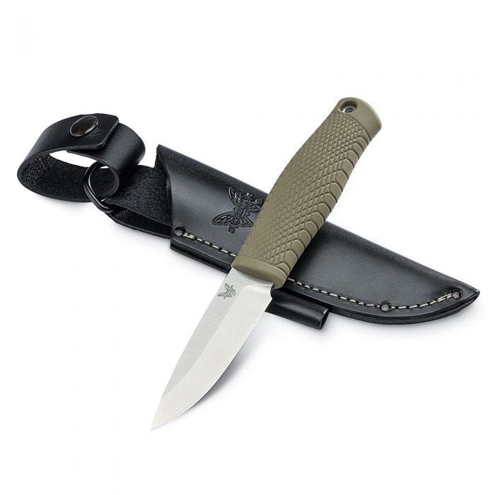 Benchmade 200 Puukko Fixed Blade Knife – CPM-3V Steel Black Leather Sheath | Benchmade USA