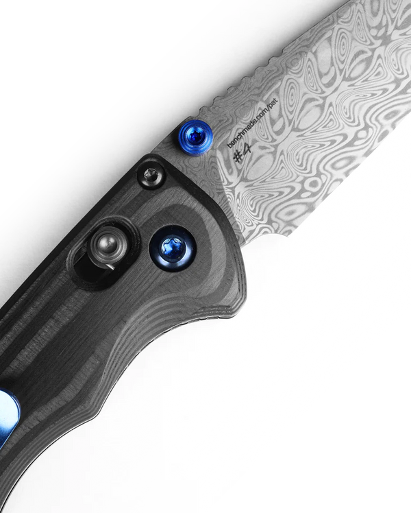 Benchmade Full Immunity Gold Class Folding Knife- Undirectional Carbon Fiber Handle/Dama Steel Blade | Benchmade USA