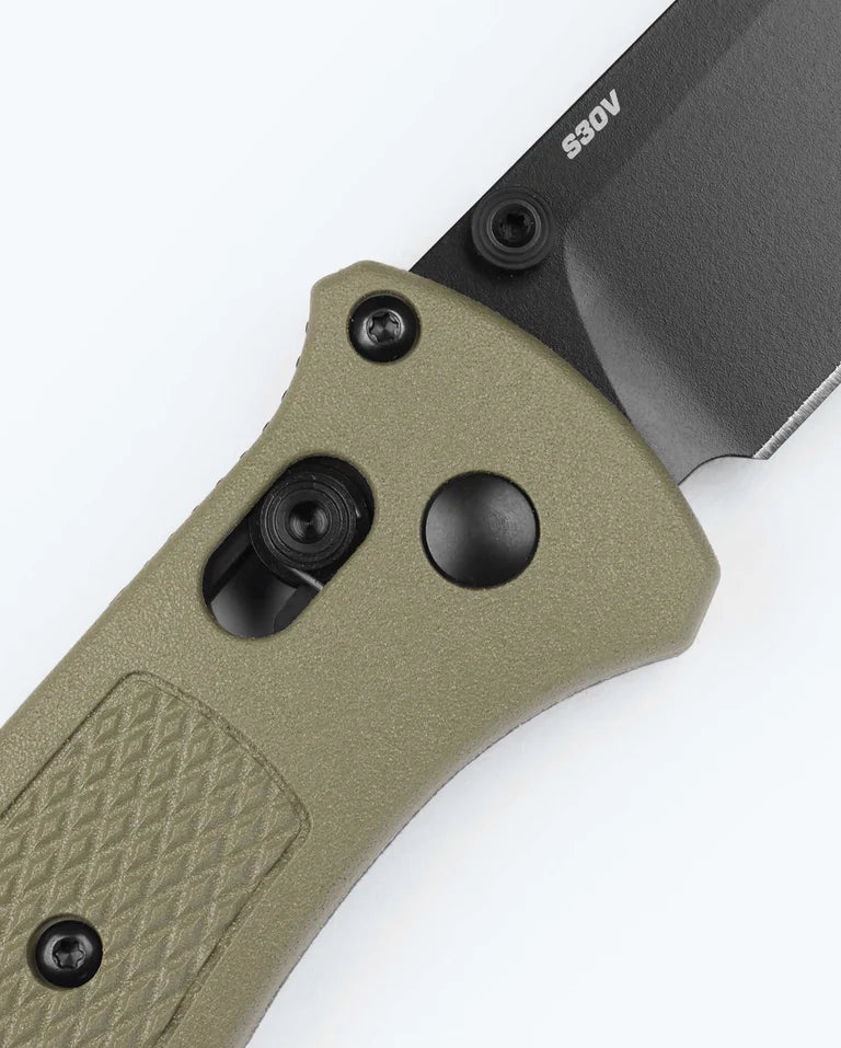 Benchmade 537BK-06 Bailout Folding Knife w/ Ranger Green Grivory – CPM S30V