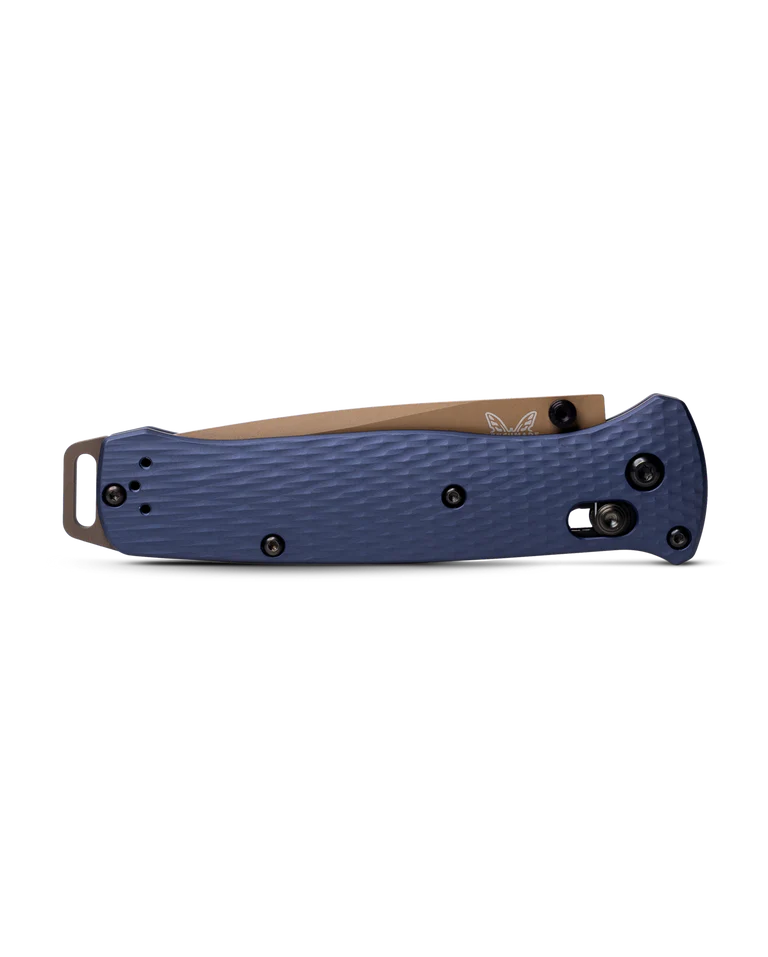 Benchmade 537FE-02 Bailout Folding Knife – M4 Steel/Crater Blue T6 Aluminum Handle | Benchmade USA
