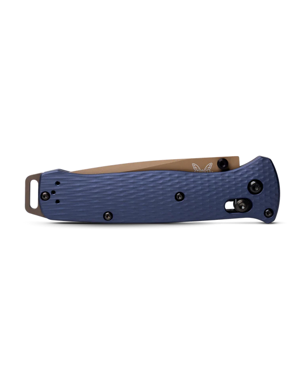 Benchmade 537FE-02 Bailout Folding Knife – M4 Steel/Crater Blue T6 Aluminum Handle | Spades Tactical