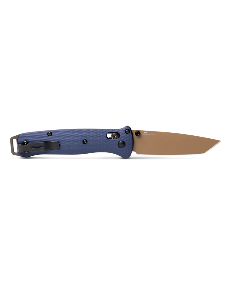 Benchmade 537FE-02 Bailout Folding Knife – M4 Steel/Crater Blue T6 Aluminum Handle | Spades Tactical