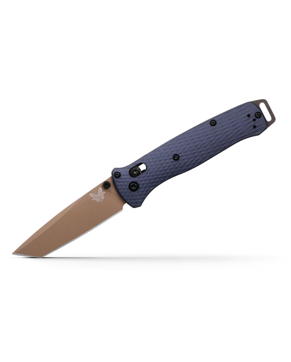 Benchmade 537FE-02 Bailout Folding Knife – M4 Steel/Crater Blue T6 Aluminum Handle | Spades Tactical