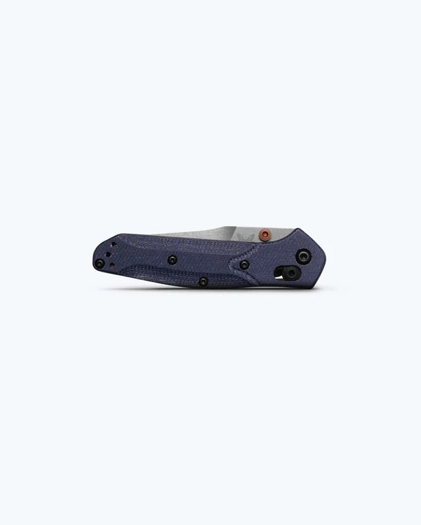 Benchmade 945-04 Mini Osborne Folding Knife – M390 w/ Blue Denim Micarta