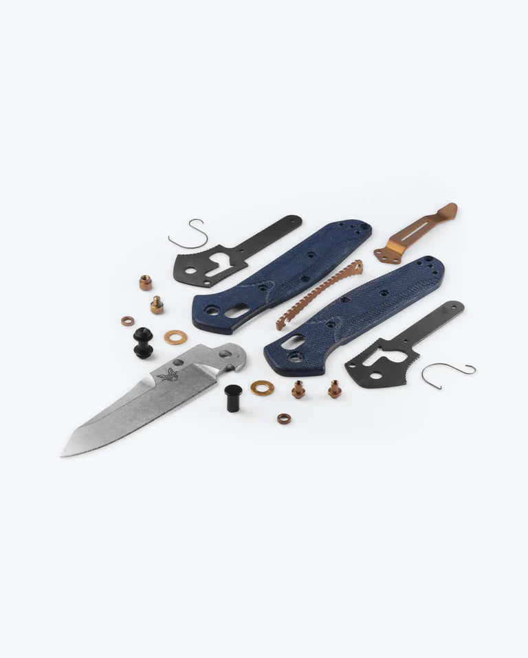 Benchmade 945-04 Mini Osborne Folding Knife – M390 w/ Blue Denim Micarta