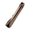 Civivi C2103D Elementum Button Lock Folding Knife w/ Brown Micarta Handle – 14C28N Sandvik Steel