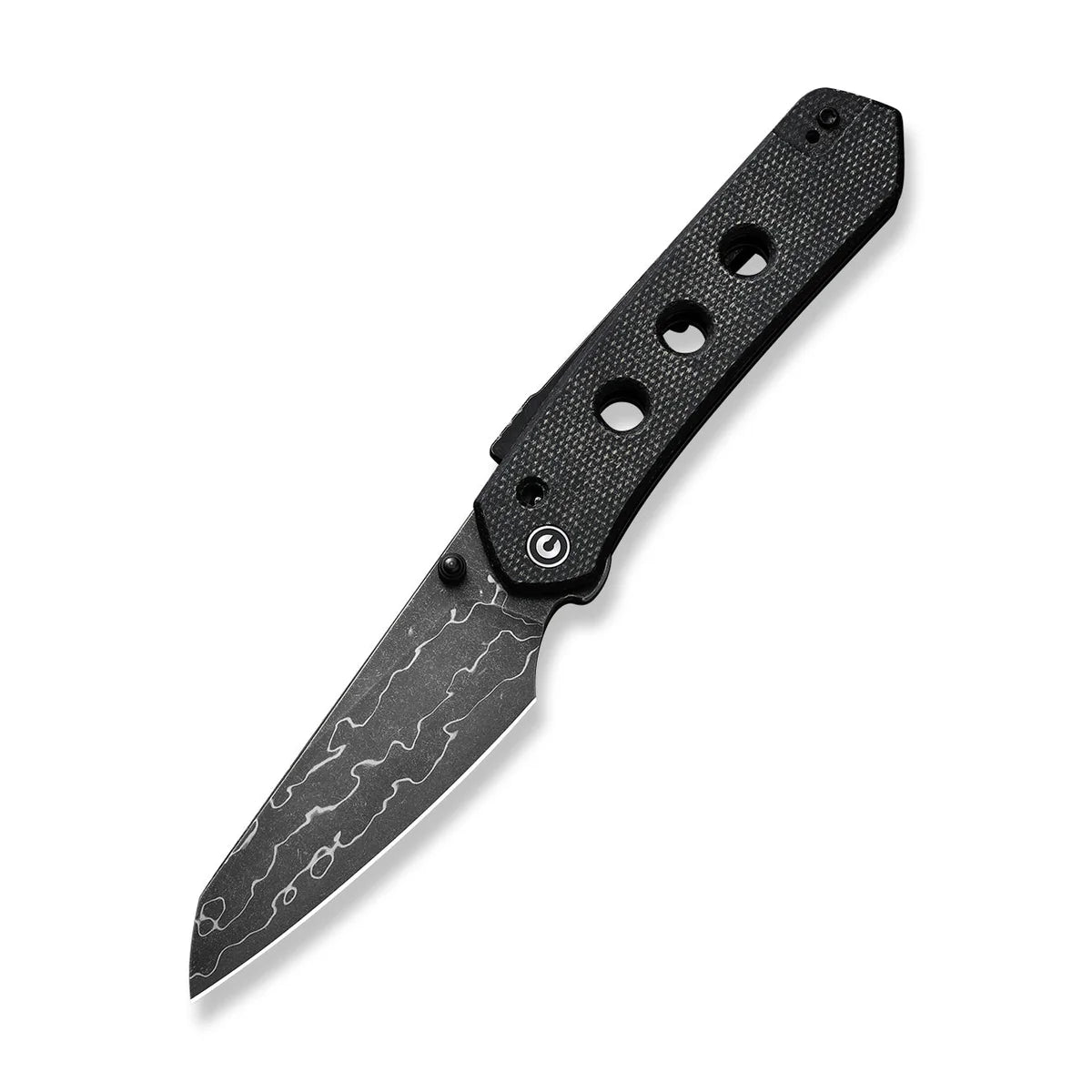 Civivi C22036-DS2 Vision FG Superlock Folding Knife w/ Black Micarta Handle – Damascus Steel