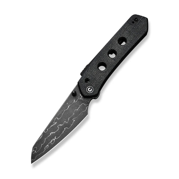 Civivi C22036-DS2 Vision FG Superlock Folding Knife w/ Black Micarta Handle – Damascus Steel