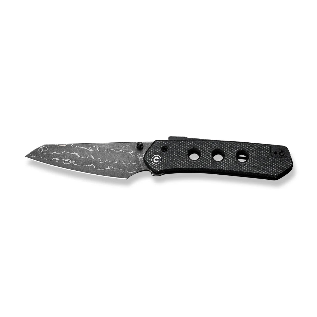 Civivi C22036-DS2 Vision FG Superlock Folding Knife w/ Black Micarta Handle – Damascus Steel