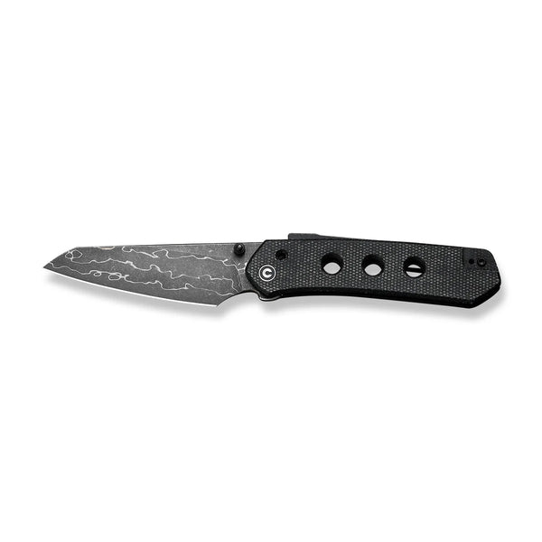 Civivi C22036-DS2 Vision FG Superlock Folding Knife w/ Black Micarta Handle – Damascus Steel