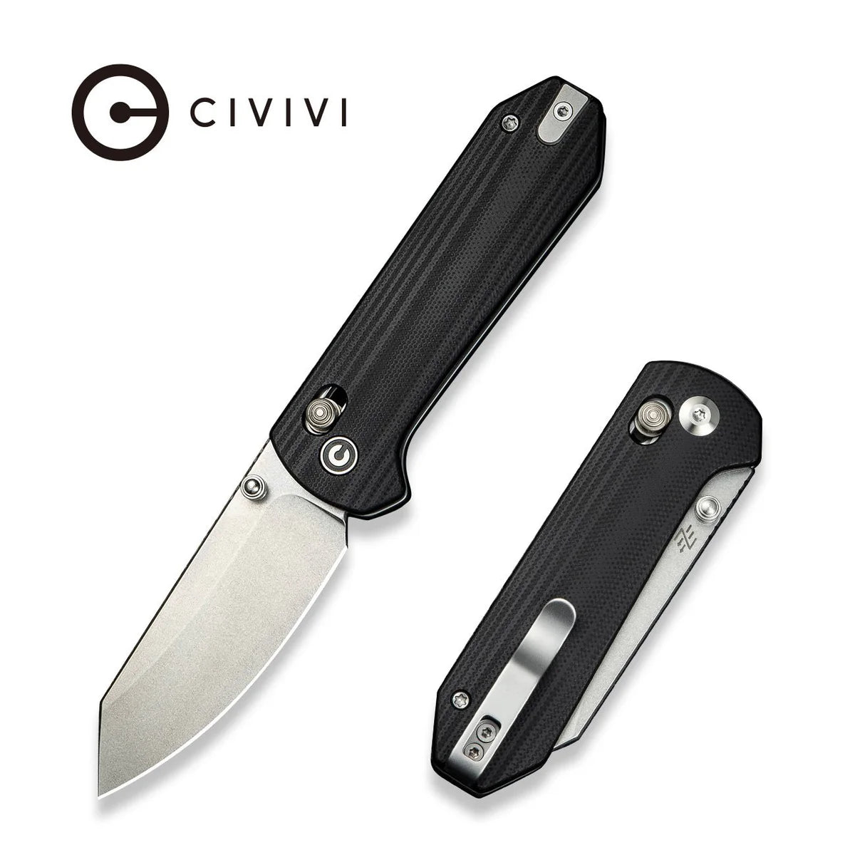 Civivi C23073-1 Yonder Folding Knife w/ Black G10 Handle – 14C28N Sandvik Steel