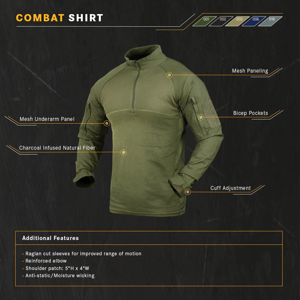 Condor Long Sleeve Combat Shirt – Tan