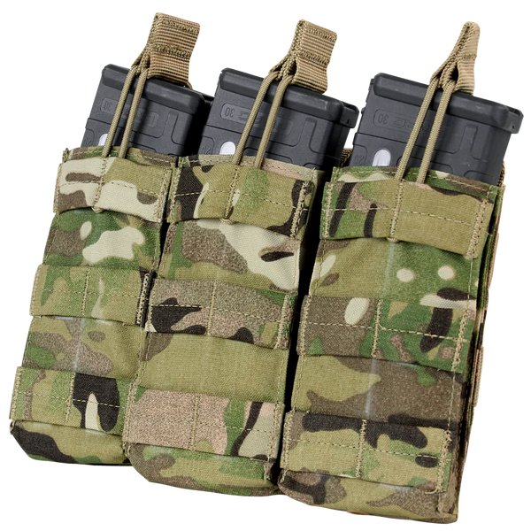 Condor Triple Open Top M4 Mag Pouch – Multicam | Condor