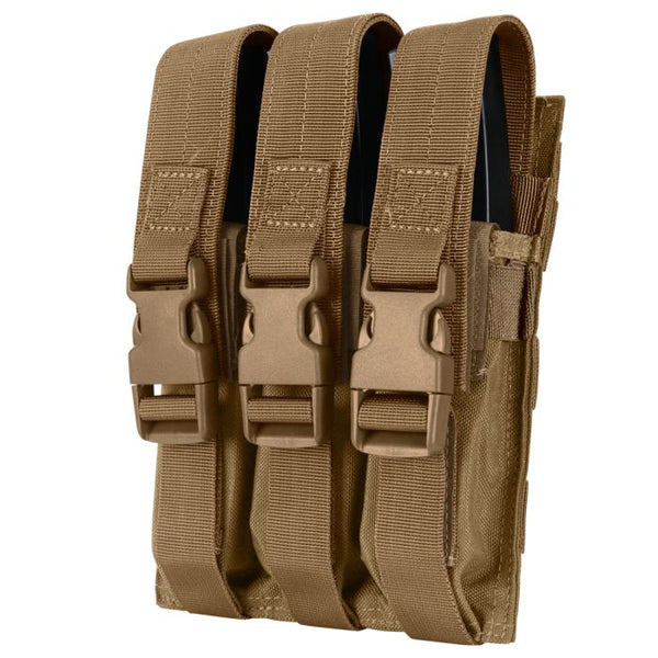 Condor Triple MP5 Magazine Pouch – Coyote Brown