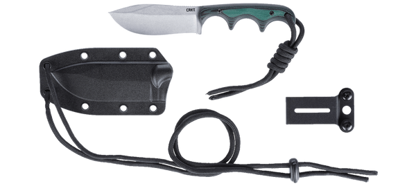 CRKT 2376 Minimalist Nessmuk Fixed Blade Knife – Green/Black Handle