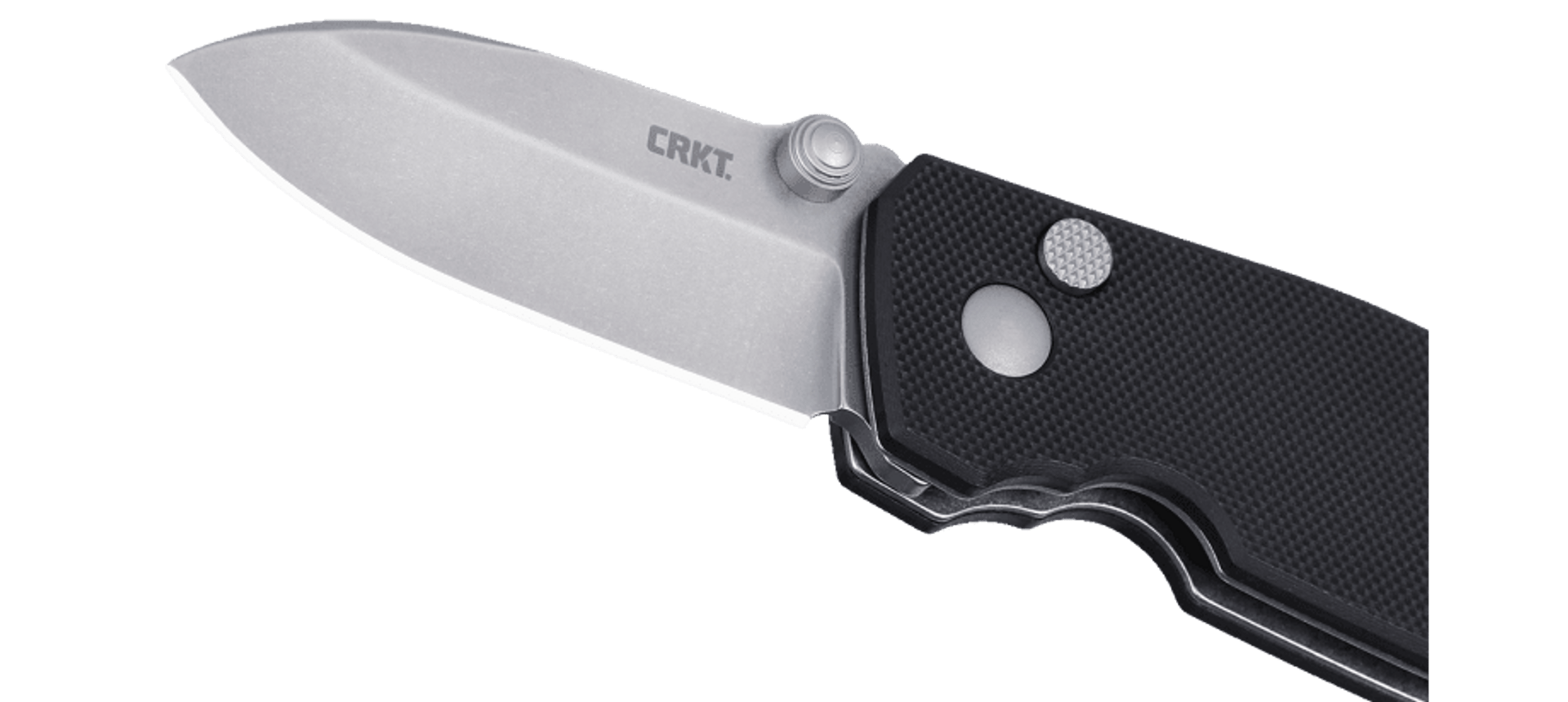 CRKT 2474 Squid Button Lock Folding Knife – Black
