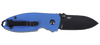 CRKT 2474BD Squid Button Lock Folding Knife – Blue Handle