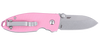 CRKT 2474P Squid Button Lock Folding Knife – Rose Quartz Handle