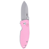 CRKT 2474P Squid Button Lock Folding Knife – Rose Quartz Handle