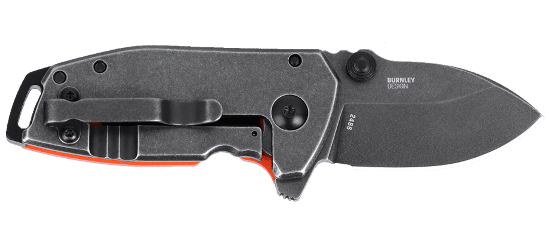 CRKT 2486 Squid Compact Folding Knife – D2 Steel w/ Orange Handle | CRKT