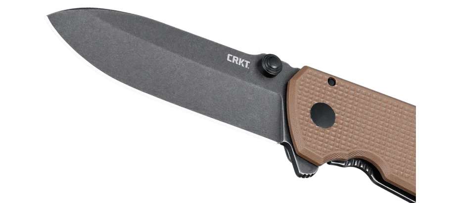 CRKT 2495B Squid XM Assisted Open Folding Knife - D2 Steel w/ Dark Earth G10 Handle