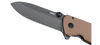 CRKT 2495B Squid XM Assisted Open Folding Knife - D2 Steel w/ Dark Earth G10 Handle