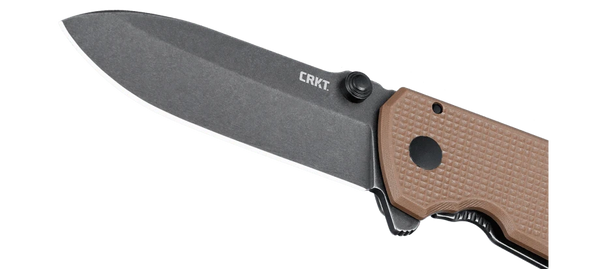 CRKT 2495B Squid XM Assisted Open Folding Knife - D2 Steel w/ Dark Earth G10 Handle