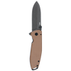 CRKT 2495B Squid XM Assisted Open Folding Knife - D2 Steel w/ Dark Earth G10 Handle