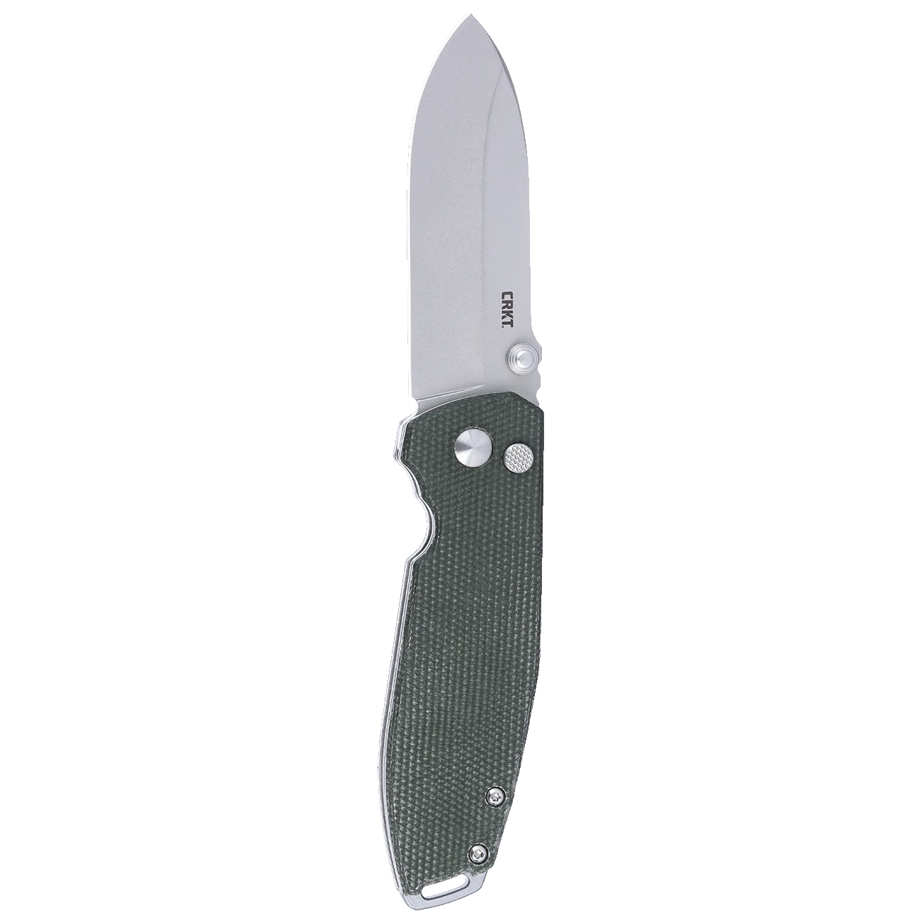 CRKT 2495GR Squid XM Button Lock Folding Knife - D2 Steel w/ Green Micarta Handle