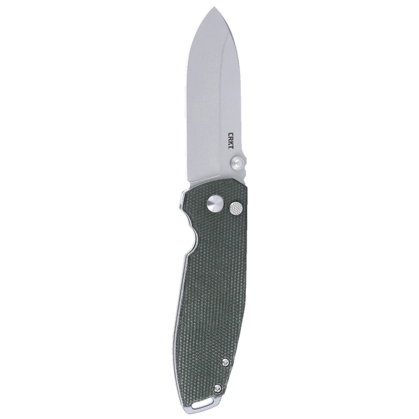 CRKT 2495GR Squid XM Button Lock Folding Knife - D2 Steel w/ Green Micarta Handle