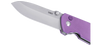 CRKT 2495P Squid XM Button Lock Folding Knife - 14C28N Steel w/ Violet Micarta Handle