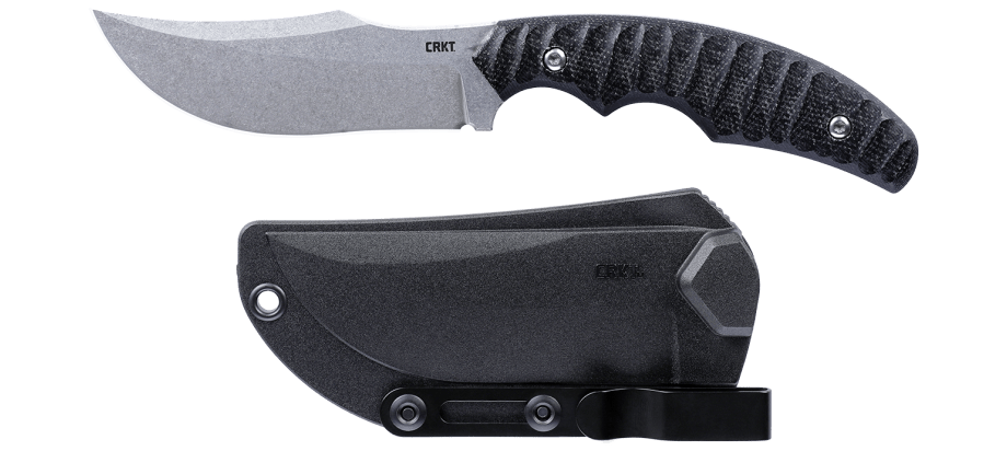 CRKT 3610 Burrower Fixed Blade Knife w/ Sheath – D2 Steel