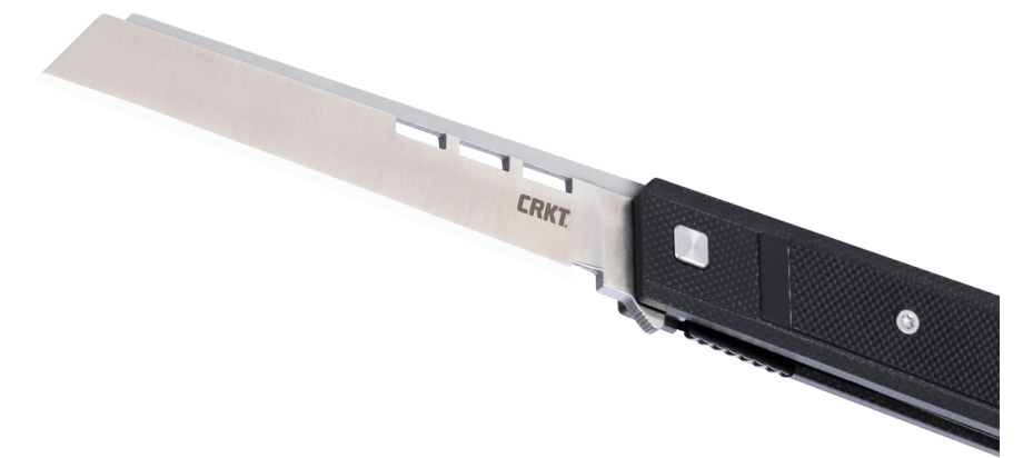 CRKT 3840 Zephyr Liner Lock Folding Knife – D2 Steel, Black Handle